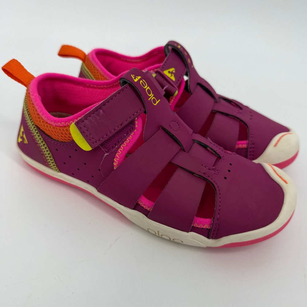 Plae Sam 2.0 Purple‎ Sandals Shoes Size 1.5 Girls - Picture 3 of 8